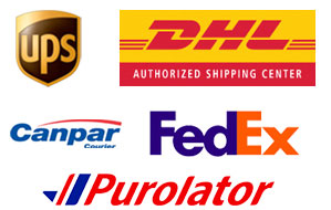 DHL, UPS, Canpar, FedEx Purolator